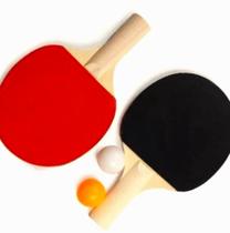 Raquete Tenis de Mesa Kit Ping Pong Raquetes com Duas Bolinhas de Cores Sortidas - Online