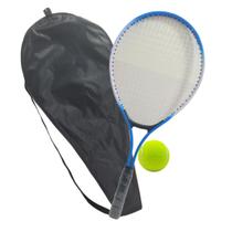Raquete Tênis De Quadra Azul Semi Profissional + Bolinha Raquete Tênis De Quadra Azul Semi Profissional + Bolinha