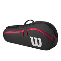 Raqueteira Advantage Wilson 3 Pack Unissex Cor Preta Raqueteira Advantage Wilson 3 Pack Unissex Cor Preta