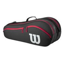 Raqueteira Advantage Wilson 6 Pack Unissex Cor Preta
