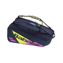 Raqueteira Babolat Pure Aero Rafa X12 Amarela e Pink Raqueteira Babolat Pure Aero Rafa X12 Amarela e Pink
