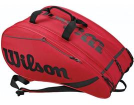Raqueteira Beach Tennis/Padel Vermelha e Preta - Wilson