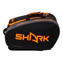 Raqueteira de Beach Tennis e Padel Shark Preta e Laranja
