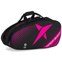 Raqueteira Drop Shot Essential 2.3 Beach e Padel Preta e Rosa