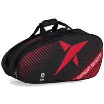 Raqueteira Drop Shot Essential 2.3 Beach e Padel Preta e Vermelha