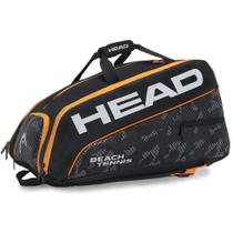 Raqueteira Head Beach Tennis Squadra Preto e Laranja