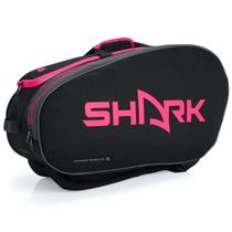 Raqueteira Shark Beach Tennis Preta e Rosa