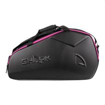 Raqueteira Shark Beach Tennis Ultimate Preta e Pink