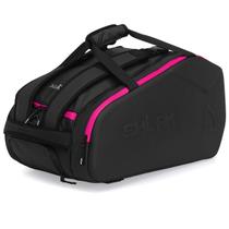 Raqueteira Shark De Beach Tennis Ultimate Preta e Pink