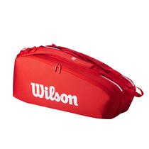 Raqueteira Tennis Wilson Super Tour Vermelho 6PK