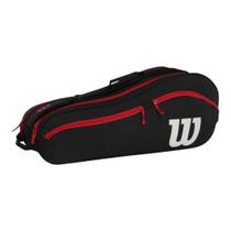 Raqueteira Wilson Advantage 25 6Pack Preto e Vermelho