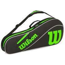 Raqueteira Wilson Advantage 3PK Triple Preto e Verde
