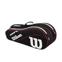 Raqueteira Wilson Advantage III X6 Preta e Vermelha