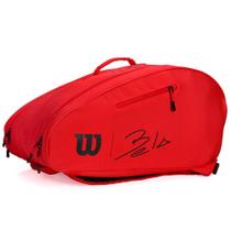 Raqueteira Wilson ESP Padel Bela Super Tour X6 Vermelha