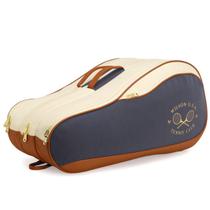 Raqueteira Wilson Heritage V2 12PK Off White Roxo e Marrom