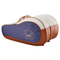 Raqueteira Wilson Heritage V2 X12 Marinho e Off White