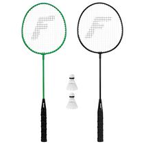 Raquetes de badminton Franklin Sports Glow in the Dark para 2 jogadores Raquetes de badminton Franklin Sports Glow in the Dark para 2 jogadores