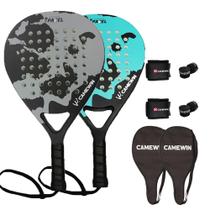 Raquetes de praia CAMEWIN Carbon Fiber 2 PCS com acessórios Raquetes de praia CAMEWIN Carbon Fiber 2 PCS com acessórios