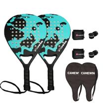 Raquetes de praia CAMEWIN Carbon Fiber 2 PCS com acessórios Raquetes de praia CAMEWIN Carbon Fiber 2 PCS com acessórios