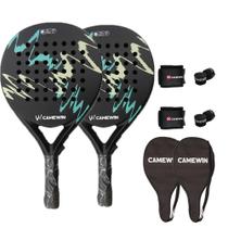 Raquetes de praia CAMEWIN Carbon Fiber 2 PCS com acessórios Raquetes de praia CAMEWIN Carbon Fiber 2 PCS com acessórios