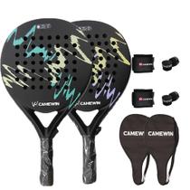 Raquetes de praia CAMEWIN Carbon Fiber 2 PCS com acessórios Raquetes de praia CAMEWIN Carbon Fiber 2 PCS com acessórios