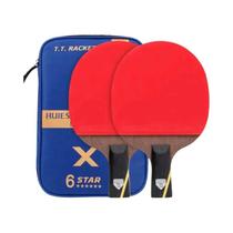 Raquetes de Tênis de Mesa de Carbono - Conjunto com 2 Peças para Adultos Raquetes de Tênis de Mesa de Carbono - Conjunto com 2 Peças para Adultos