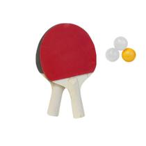 Raquetes Tênis De Mesa Ping Pong 2 Raquetes 3 Bolinhas