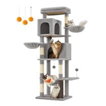 Rascador para Gatos Feandrea Gris Paloma UPCT182G01 175 cm con 2 Cuevas Rascador para Gatos Feandrea Gris Paloma UPCT182G01 175 cm con 2 Cuevas