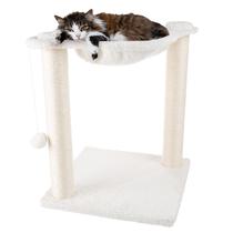 Rascador para Gatos PETMAKER de 48 cm con Hamaca Blanco