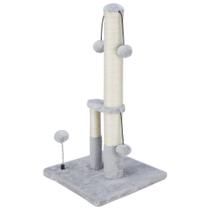 Rascunhador para Gatos Dimaka - Duplo, Alto (66cm), Cinza Rascunhador para Gatos Dimaka - Duplo, Alto (66cm), Cinza