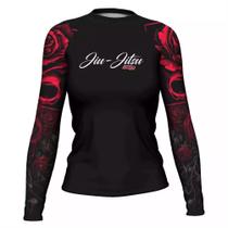 Rash Guard Feminina Red Jiu Jitsu Manga Longa Atlética