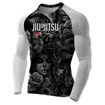Rash Guard Jiu Skull Masculina Atlética Rash Guard Jiu Skull Masculina Atlética