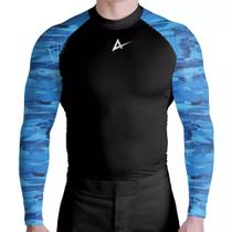 Rash Guard Masculina Compressão No Gi Black Manga Longa