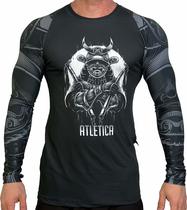 Rash Guard Masculina Compressão No Gi Black Samurai Manga Longa Rash Guard Masculina Compressão No Gi Black Samurai Manga Longa