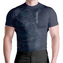 Rash Guard Masculina Compressão NoGi Dragão Chinês Manga Curta