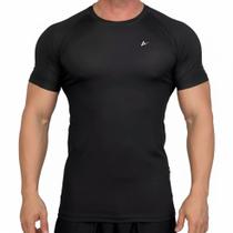 Rash Guard Masculina Compressão NoGi Lisa Preta Manga Curta