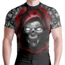 Rash Guard Skull Red MC Atlética Esportes