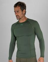 Rashguard MMA Technical Basic Military Manga Longa Venum Cor:VerdeTamanho:GGGênero:Masculino
