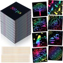 Raspadinhas Lenwen Rainbow Note com Bamboo Stylus, pacote 500