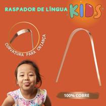 Raspador Cobre Limpador Lingua kids - INFANTIL para Crianças