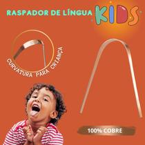 Raspador Cobre Limpador Lingua kids - INFANTIL para Crianças