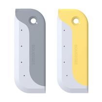 Raspador de água pequeno Squeegees Amouy, pacote com 2 unidades, para janelas, cinza, amarelo