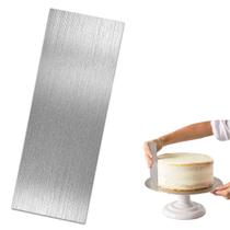 Raspador de bolo Auswalar em aço inoxidável 21,8 cm, alisador de bolo Raspador de bolo Auswalar em aço inoxidável 21,8 cm, alisador de bolo