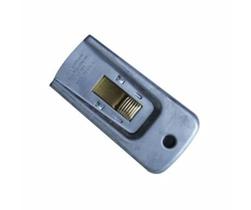 Raspador de Bolso 4 cm em Aço Inoxidável com Trava de Segurança