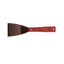 Raspador de cincel Hyde rígido curvado de 7,62 cm de ancho rojo