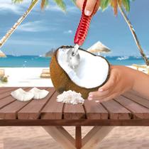 Raspador De Coco Inox Manual Com Cabo Reforçado