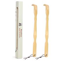 Raspador de Costas YIMICOO de Bambu Natural 43 cm Cabo Longo 2 Unidades