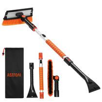 Raspador de Gelo AstroAI 47,2cm 3 em 1 para Pára-brisa - Laranja Raspador de Gelo AstroAI 47,2cm 3 em 1 para Pára-brisa - Laranja