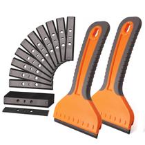 Raspador de lâmina de barbear de plástico NEWISHTOOL 10 cm com 20 lâminas, 2 peças Raspador de lâmina de barbear de plástico NEWISHTOOL 10 cm com 20 lâminas, 2 peças