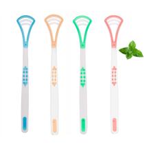 Raspador de língua Angzhili, 4 peças de limpador de escova de língua Raspador de língua Angzhili, 4 peças de limpador de escova de língua
